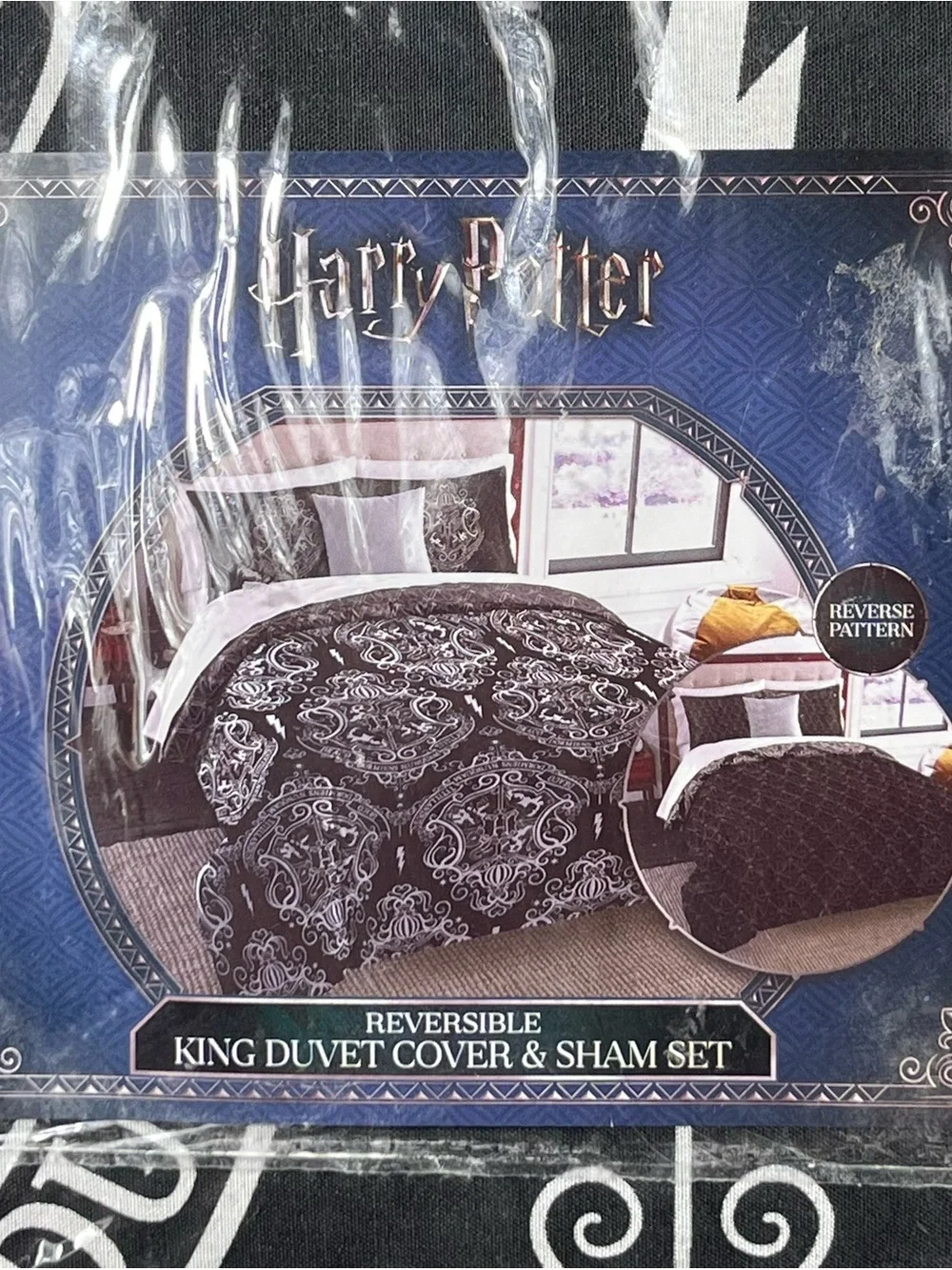 Harry Potter Reversible KING Duvet Cover Sham Set